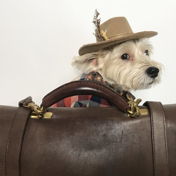 1980's Leather Laptop Bag - Picture 5 of 12